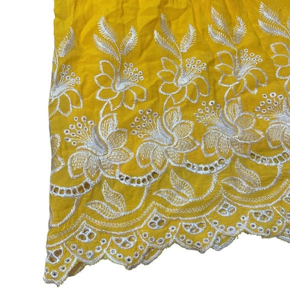 Flying Tomato Yellow Boho Floral Eyelet
Embroidered Smock Mini Sun Dress - Picture 3 of 12